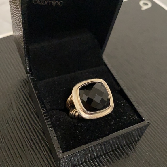 David Yurman black onyx ring- sterling - Picture 5 of 10
